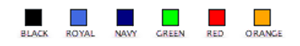 fabric strap colors