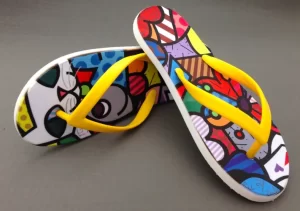 Custom Full Color Single Slippers | Custom Logo Flip Flops